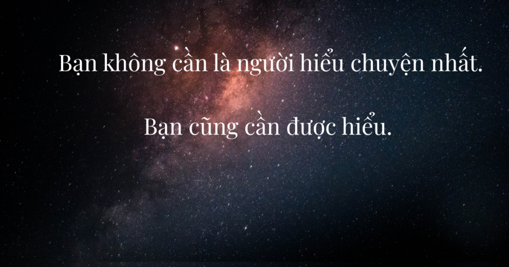 Ban khong can la nguoi hieu chuyen nhat